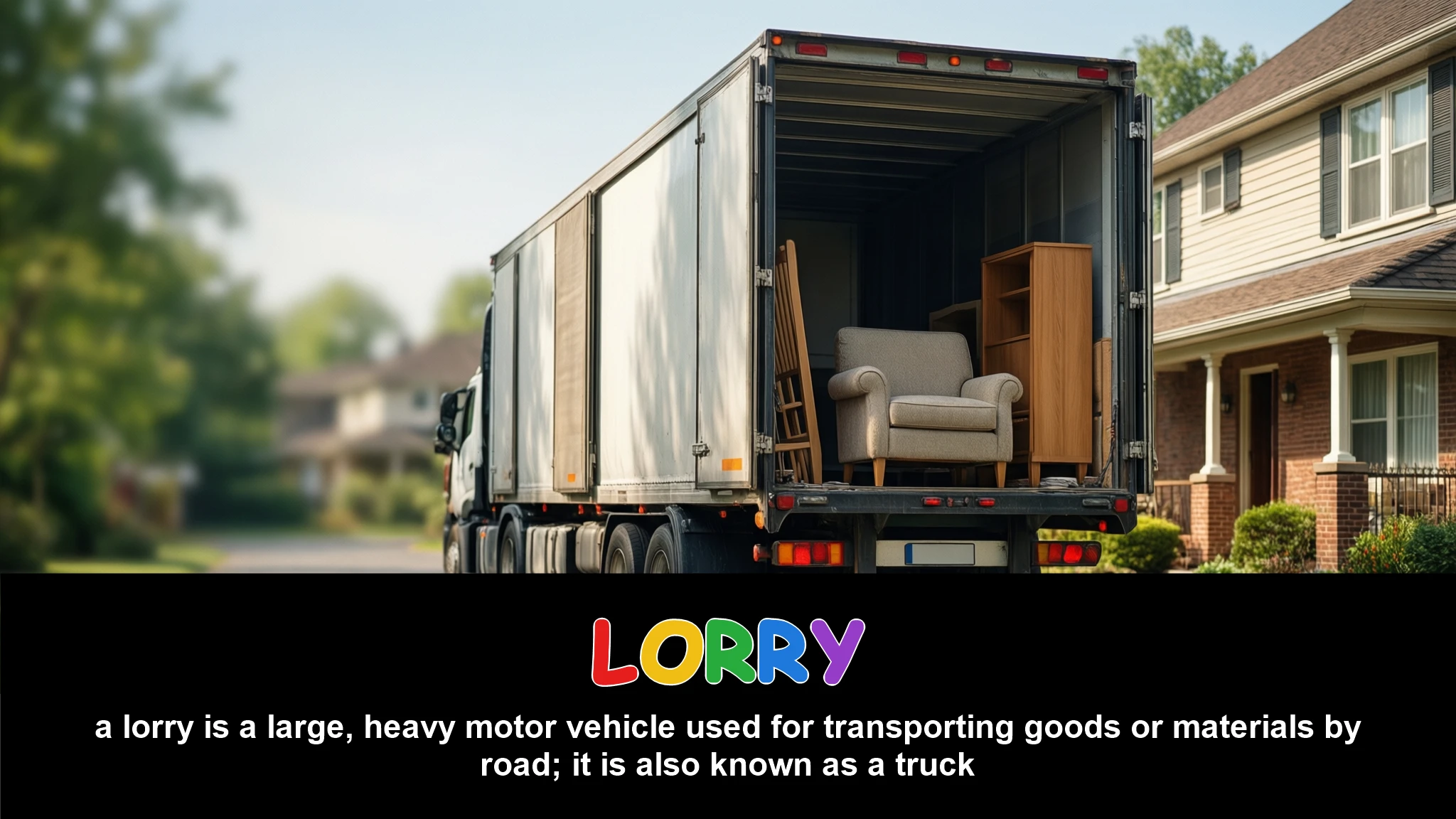 English Illustration for lorry